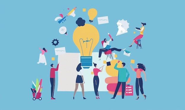 Dynamic Shot of Marketing Team Analyzing Competitors