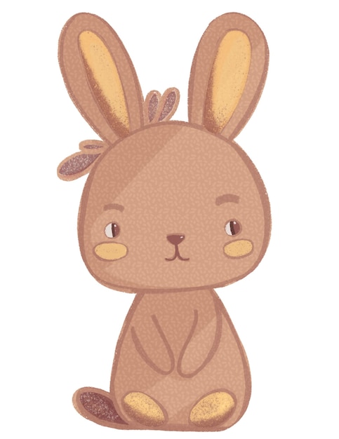 easter bunny with easter eggs