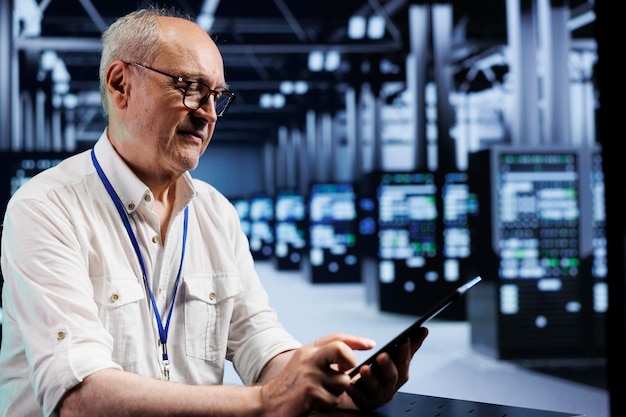 electrician setting up vpn servers