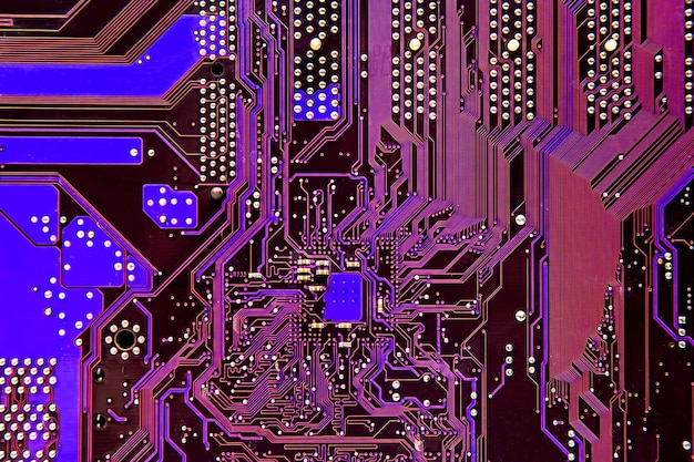 Electronic board of a computer motherboard computer industry