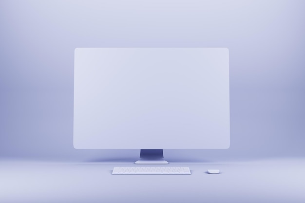 Empty computer monitor
