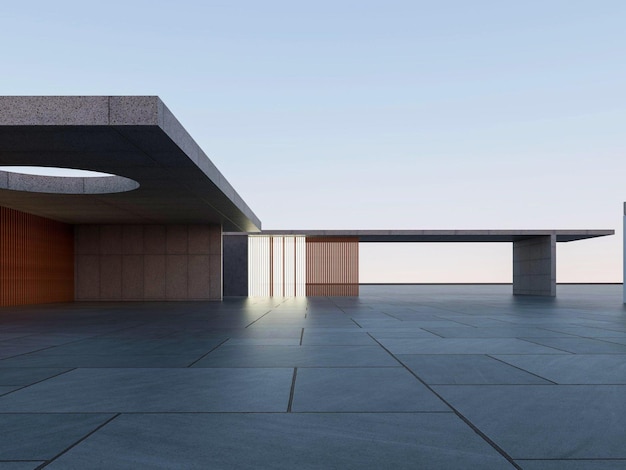 empty concrete building background