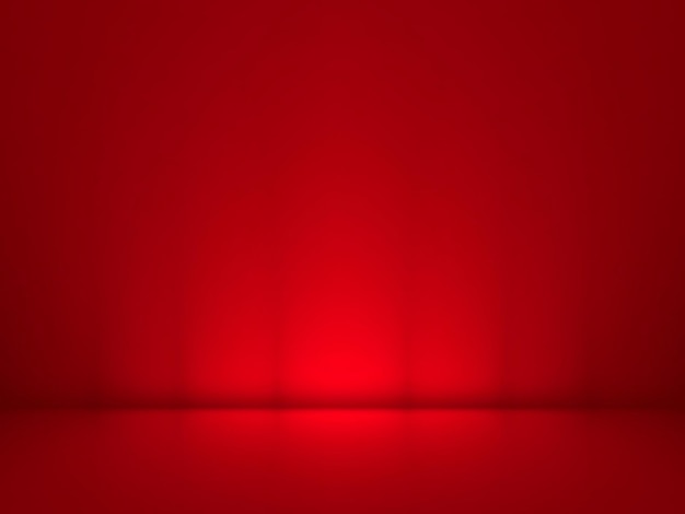 Empty red room background