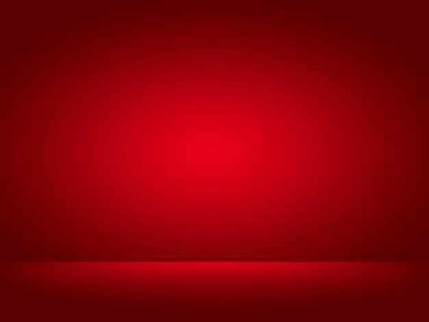 Empty room red and white background