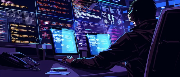 Ethical Hacker Performing Penetration Testing