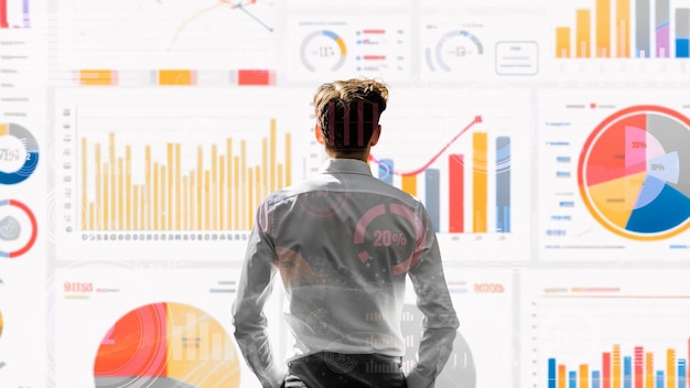 Financial advisor expert or trader work with bi business intelligence data lisp