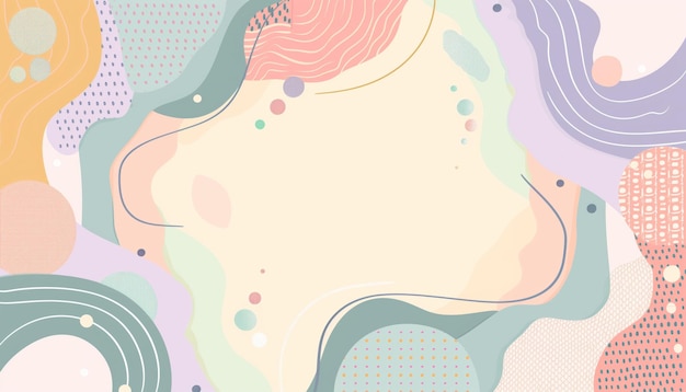 Flat design abstract background with an empty space in the middle