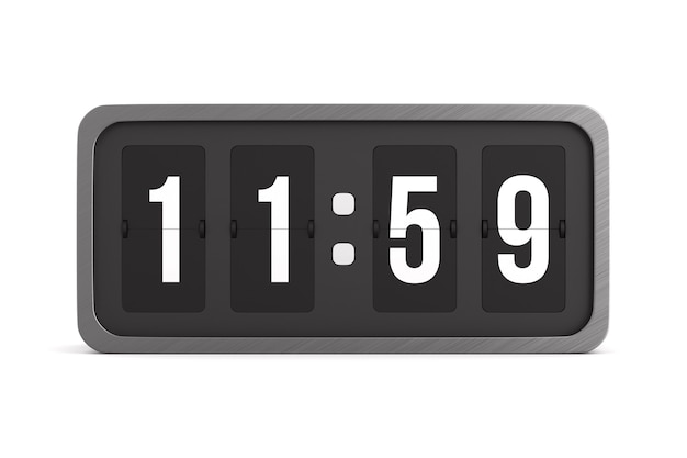 Flip black scoreboard number 