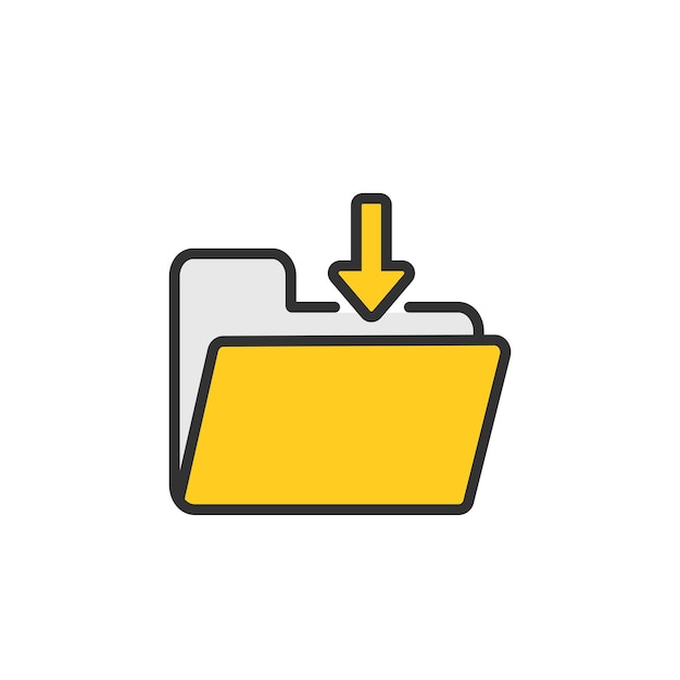 Folder icon File vector illustration Data business concept