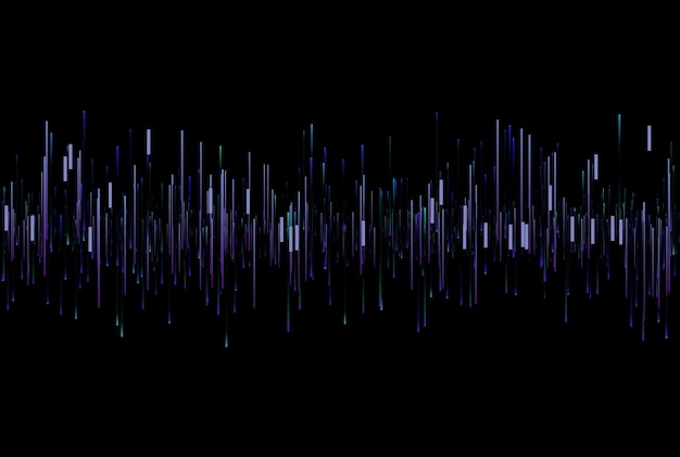 Frequency bars texture musical audio gradient rays style line art background