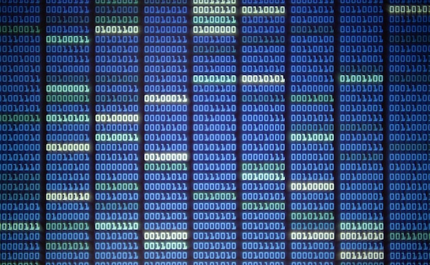 Full frame shot of coding on screen