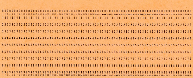 Full frame shot of numbers over beige background