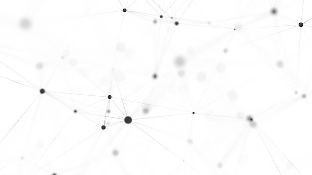 futuristic network connection structure on white background concept of hi tech and future communication and web concept big data visualization 3d rendering