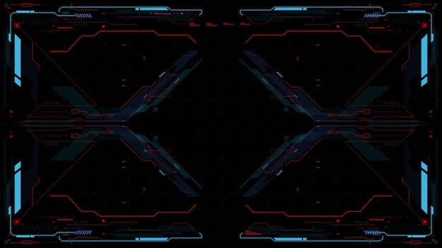 Futuristic technology hud target display