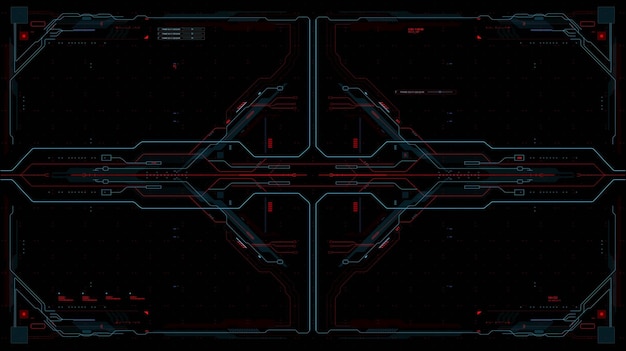 Futuristic technology hud target display