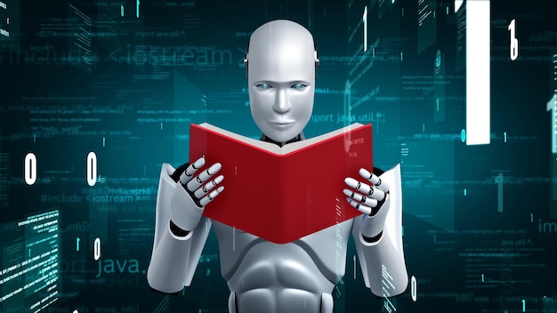 Futuristinen robotti, tekoäly, huminoidi, tekoäly, ohjelmointikoodaus