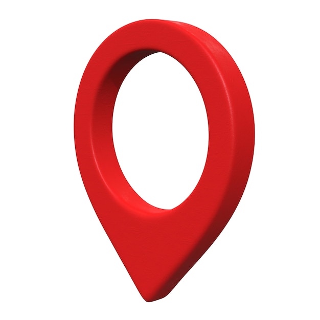 Geo map pin 3d render