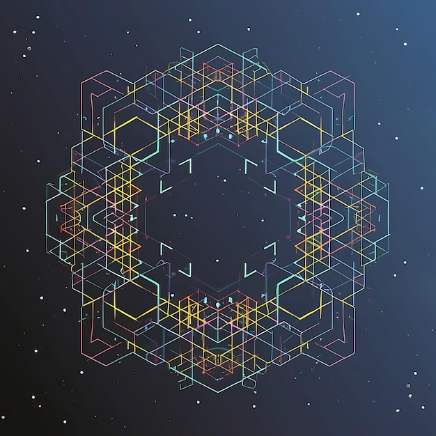 Geometric Background AI Generated