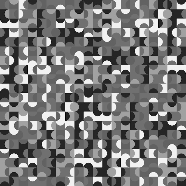 Geometric black and white art pattern background