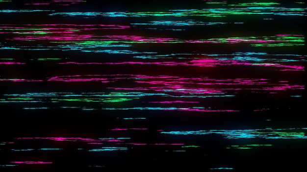 Glitch background Abstract screen with noise effect Failure television and monitor Technical problem computer Digital hacking Warning bug lost connect disconnection hack 3D rendering
