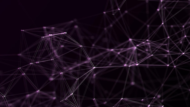 Glitch cyber network connection structure Technology connect big data Science background Business futuristic backdrop 3D rendering
