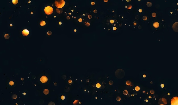 Glitter vintage lights background defocused