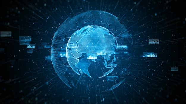 Globaali verkko 5g Nopea internetyhteys