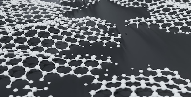 Global database and artificial intelligenceAbstract concept of big data or cyber security technology and connection Information transfer Minimal background 3D Render