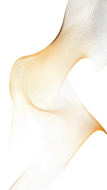 Golden Radio Frequency Waves on White Background Abstract Image Texture Pattern Wallpaper Cover