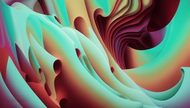 gradient background with dynamic shapes composition