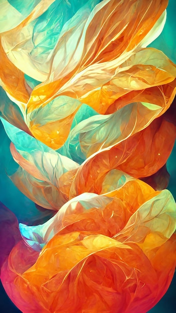Gradient blob abstract glow background 3D illustration