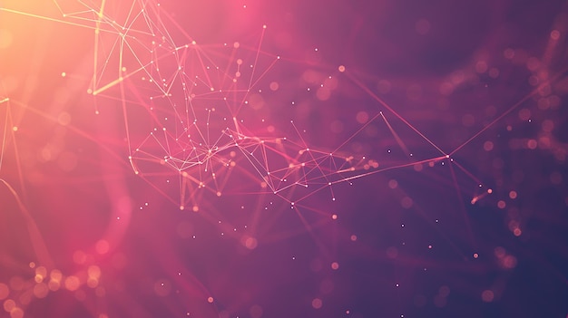 Gradient Network Connection Background