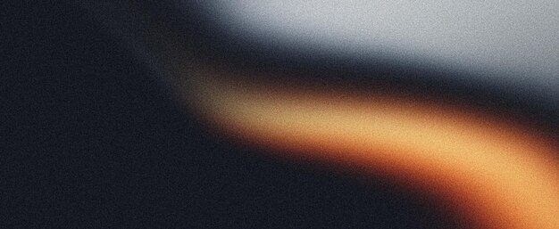 Grainy texture background black gray orange white abstract color wave noisy dark banner poster header cover design