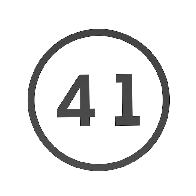 Gray number 0 in a circle on a white background Numbers and numbers Numbering Rendering an image