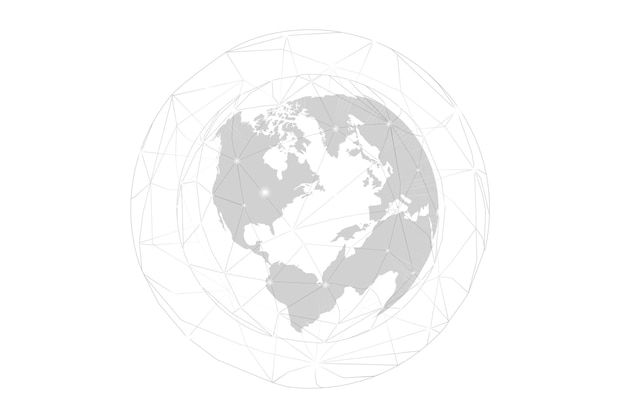 Gray social network technology icons background