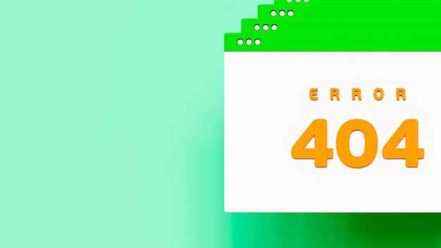 green stage with three floating 404 error notice windows problems with loading to internet