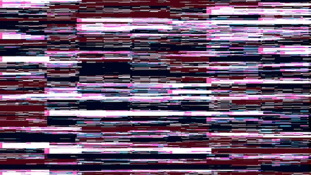 Hacked computer screen with glitch effect Error templates with distortion lines Abstract digital background with colored noise waves 3D rendering