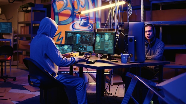 Hacker arrives in underground hideout