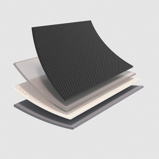 Hierarchical materials realistic fabrics, functional fibers or sanitary pads