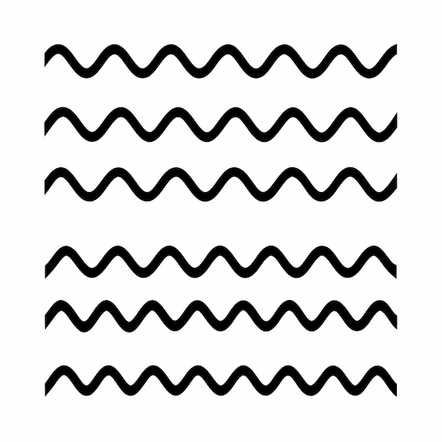 horizontal wavy lines