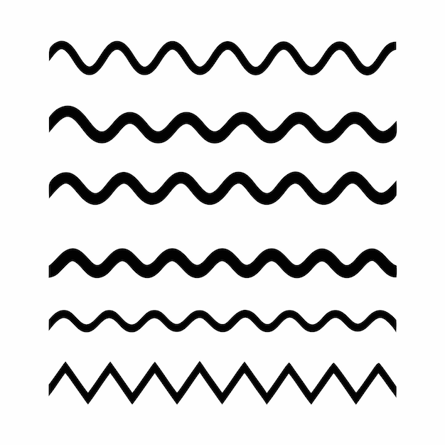 horizontal wavy lines