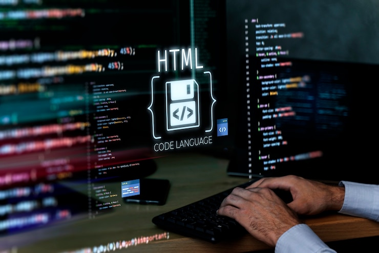 Kuva html-järjestelmä verkkosivustojen konseptiin