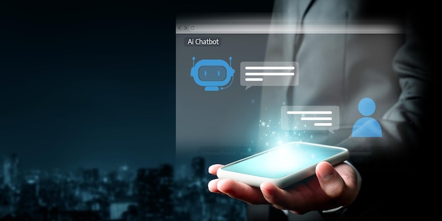 Human interact with AI artificial intelligence virtual assistant FaaS