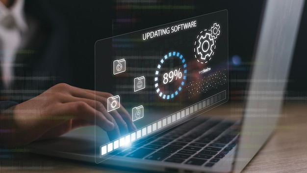 Installing update process Software updates or operating system upgrades to keep your device up to date with enhanced functionality in new versions and improved security