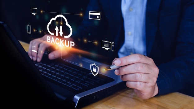 Internet-datatallennuksen varmuuskopiointiteknologian liiketoimintakonsepti. Pilviteknologia. Datatallennus. Verkostoituminen ja internetpalvelukonsepti