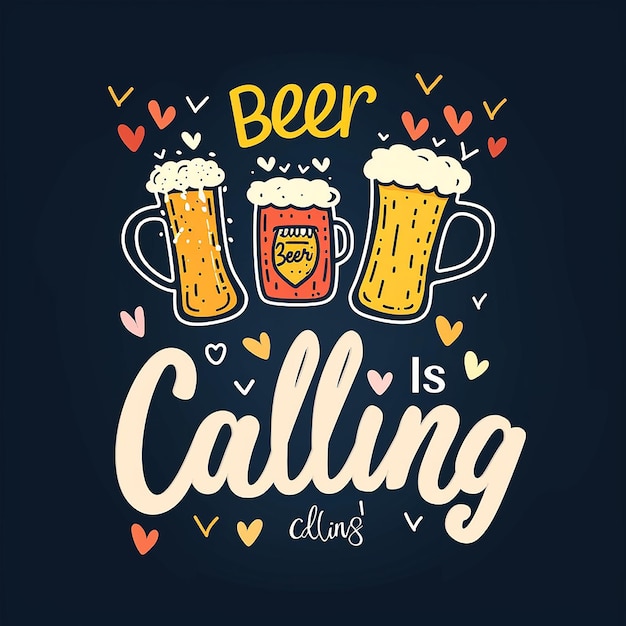 Is Calling with hearts and beers