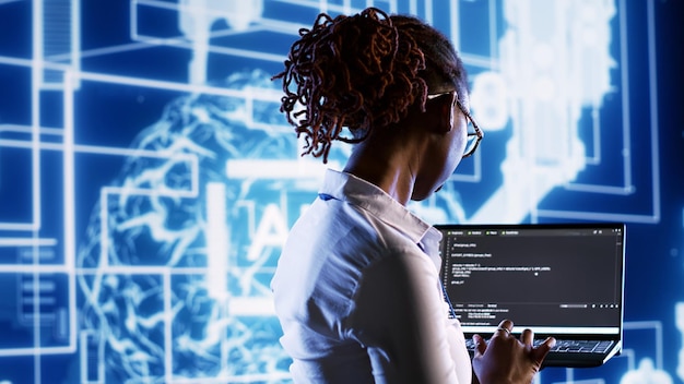 IT practitioner updating AI systems