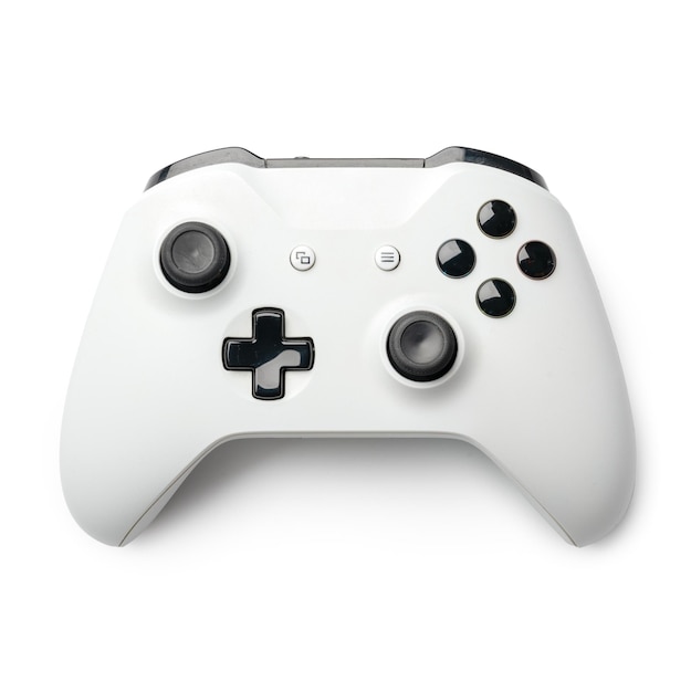 Joystick isolated on a white background top view
