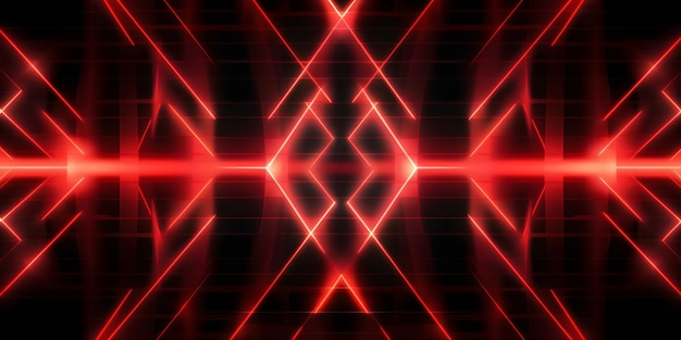 Kaunis abstrakti futuristinen tumma tausta, jossa on useita neonpunaisena hehkuvia viivoja