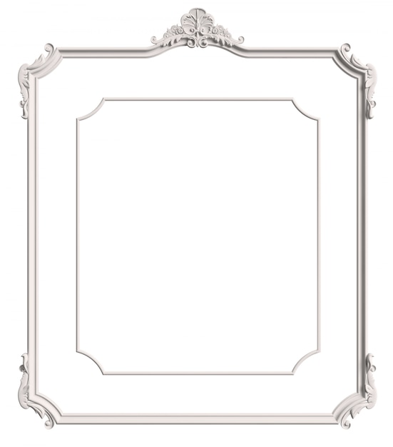 Klassinen muotoilukehys ornamenttikoristeella